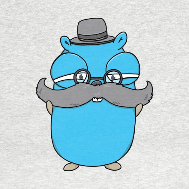 Posh Mustached Gopher by MariaNinfa